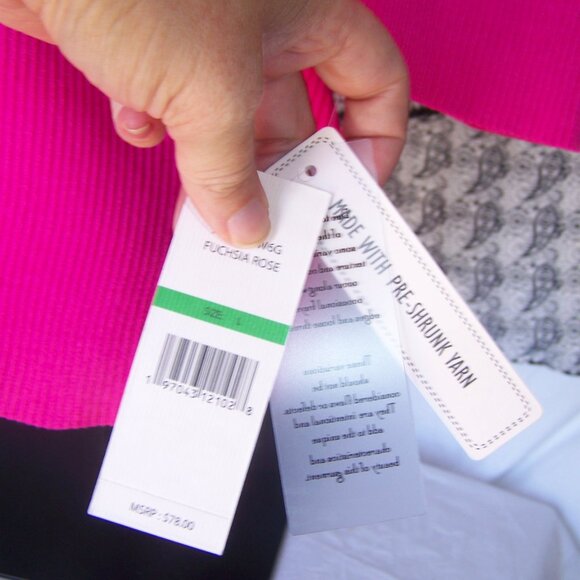 Nanette Nanette Lepore NWT Jewel Neck Ribbed Sweater Sz L - Picture 6 of 7